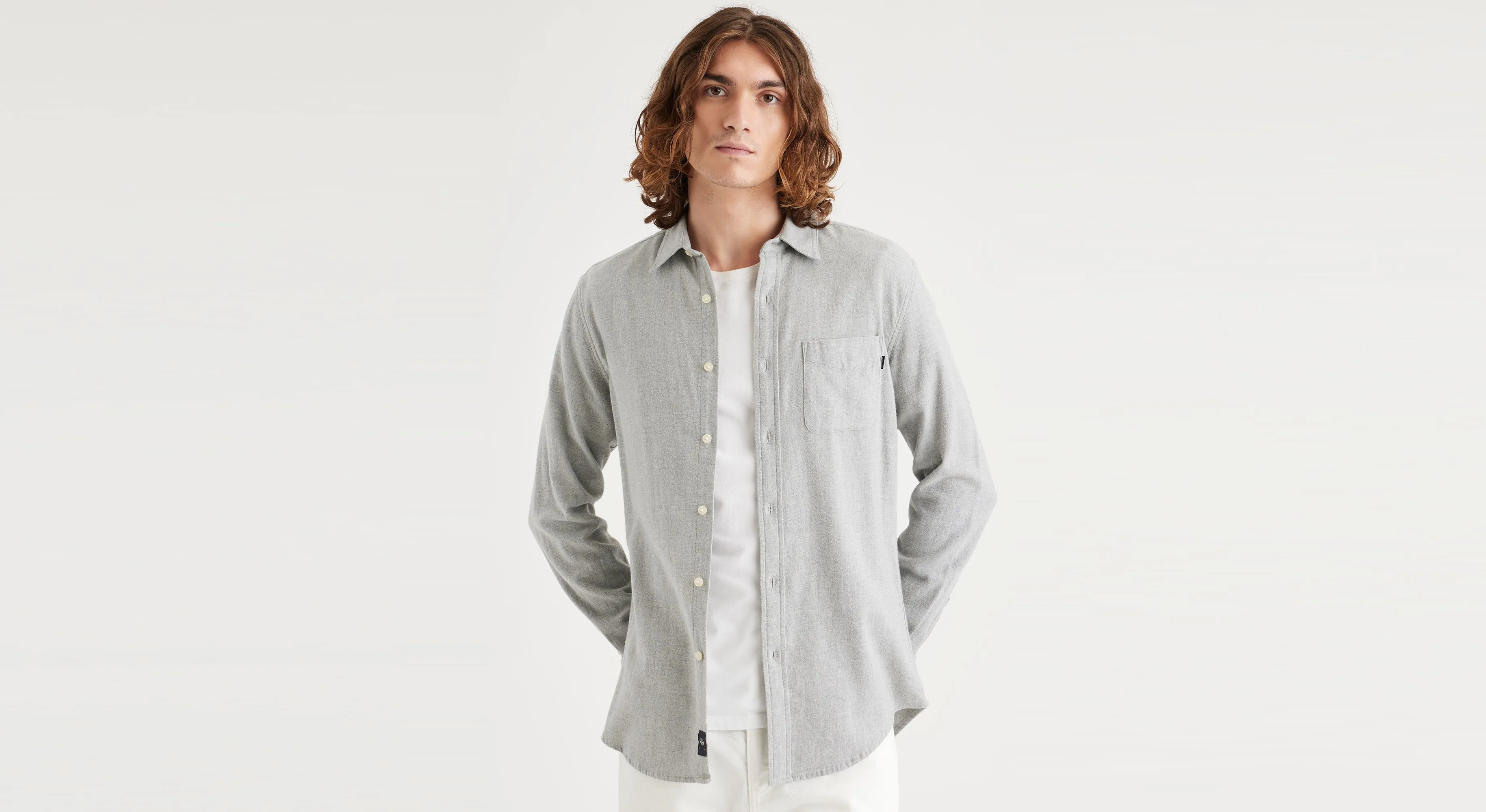 Men's Slim Fit Icon Button Up Shirt