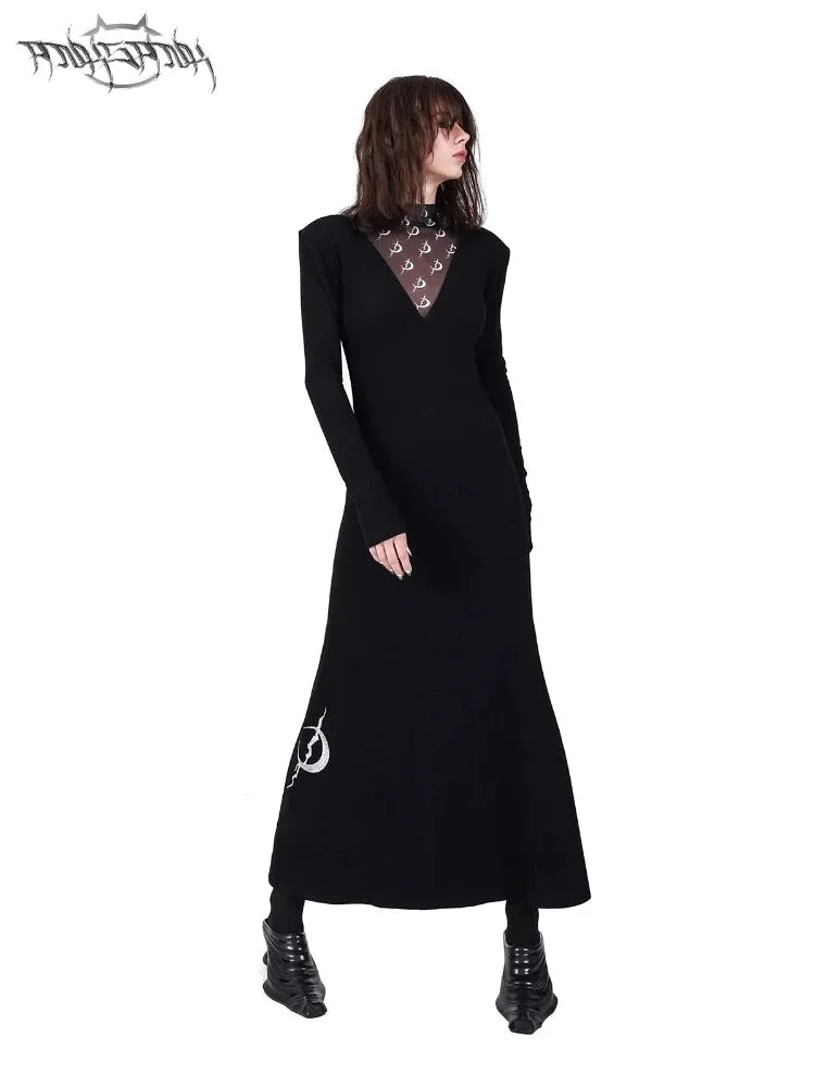 Original slim long dress【s0000007697】