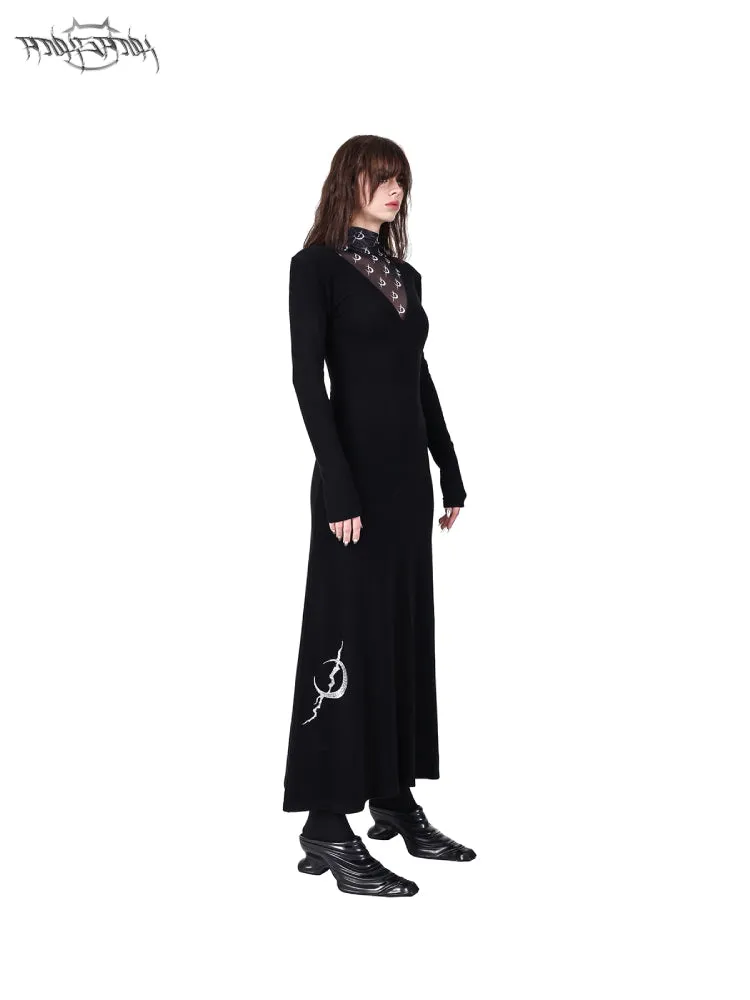 Original slim long dress【s0000007697】