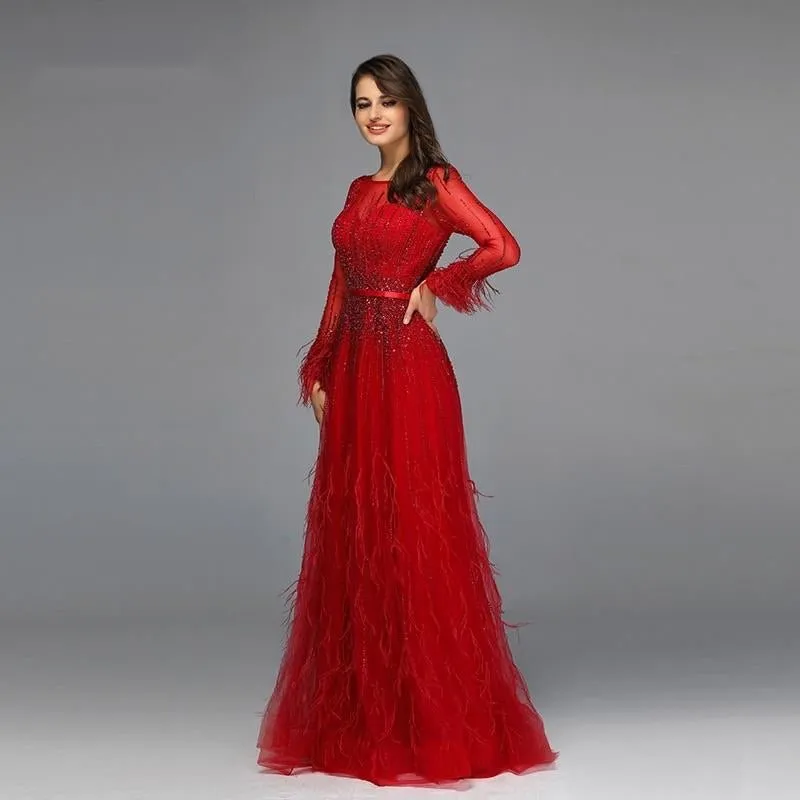 Paris - Red Evening Gown