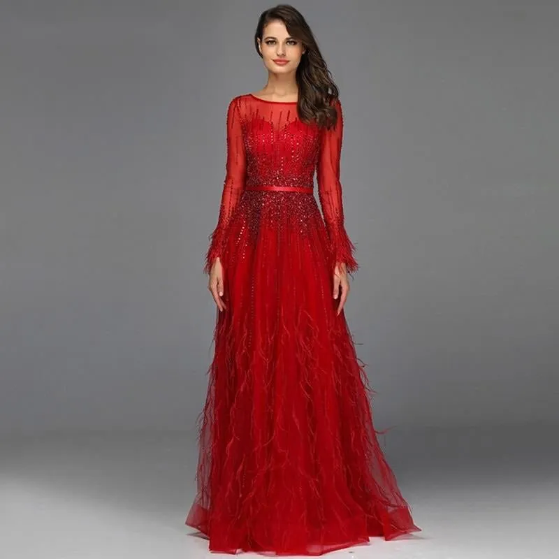 Paris - Red Evening Gown