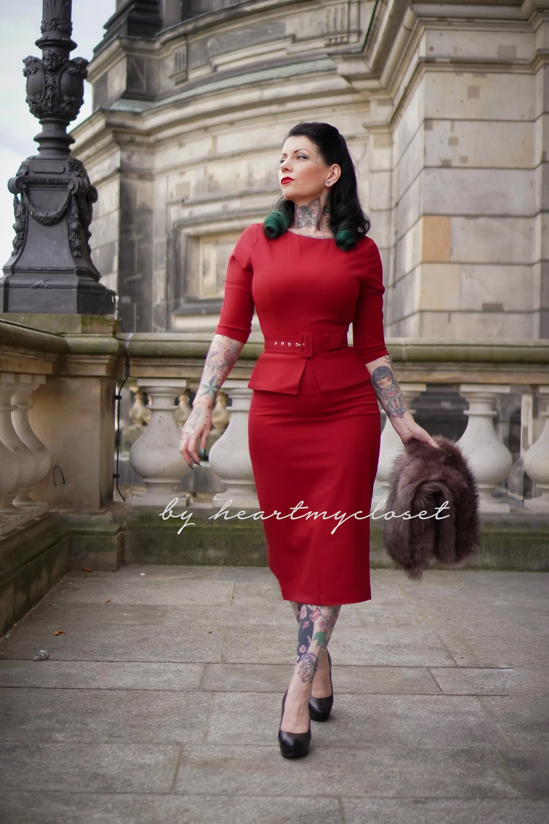 peplum waist - 50s inspired dress