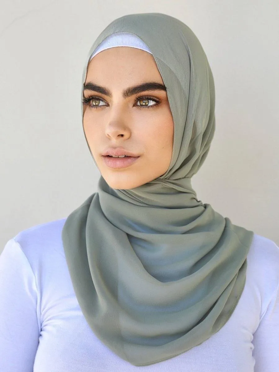 Pistachio Chiffon Hijab