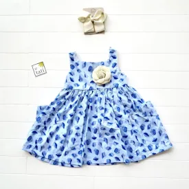 Poppy Dress in Sea Shells Print