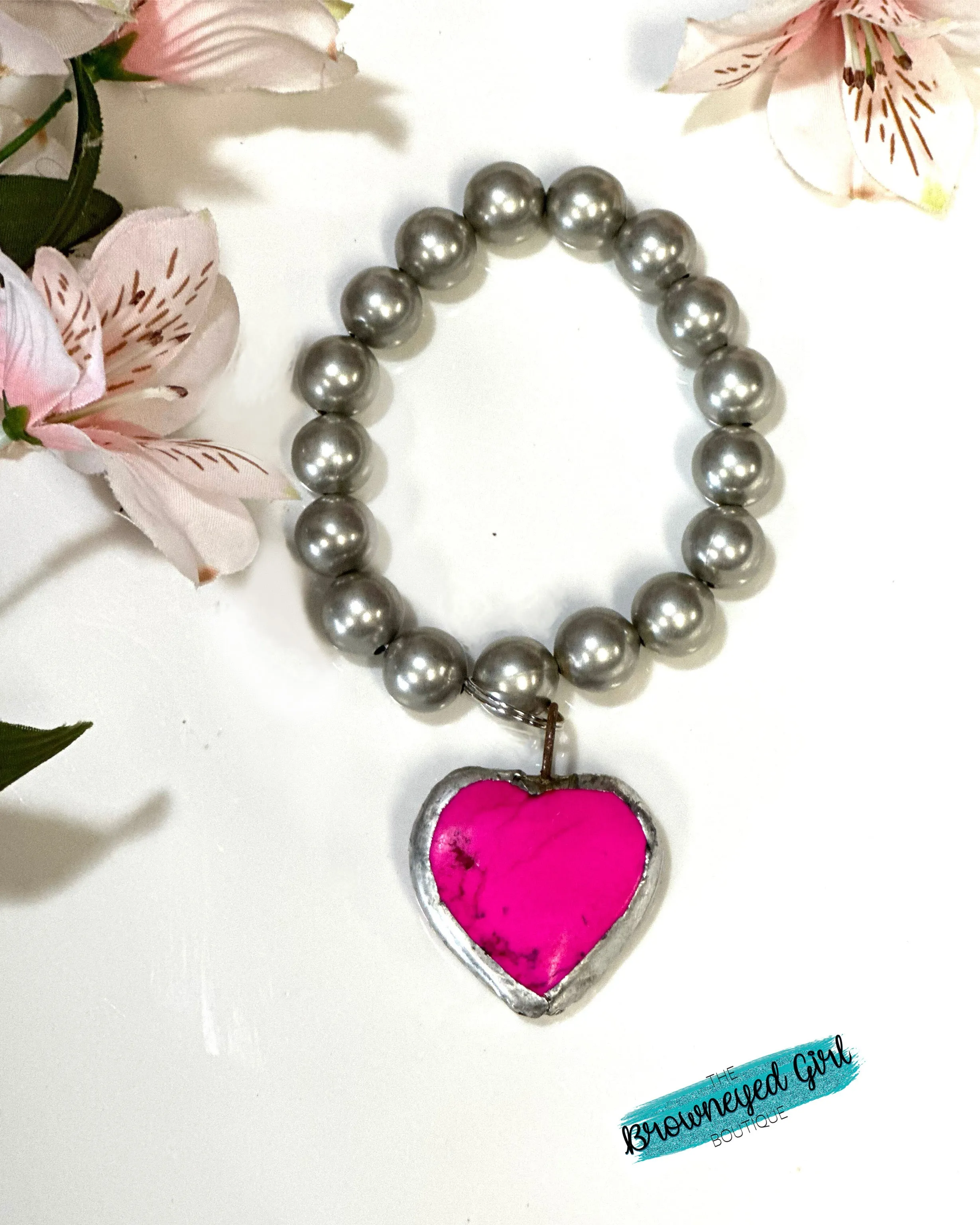 Put A Little Love In Your Heart Bracelet Red/Pink