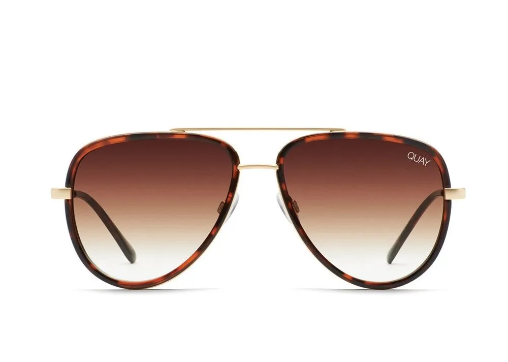 Quay All In Sunglasses Tort Brown Fade