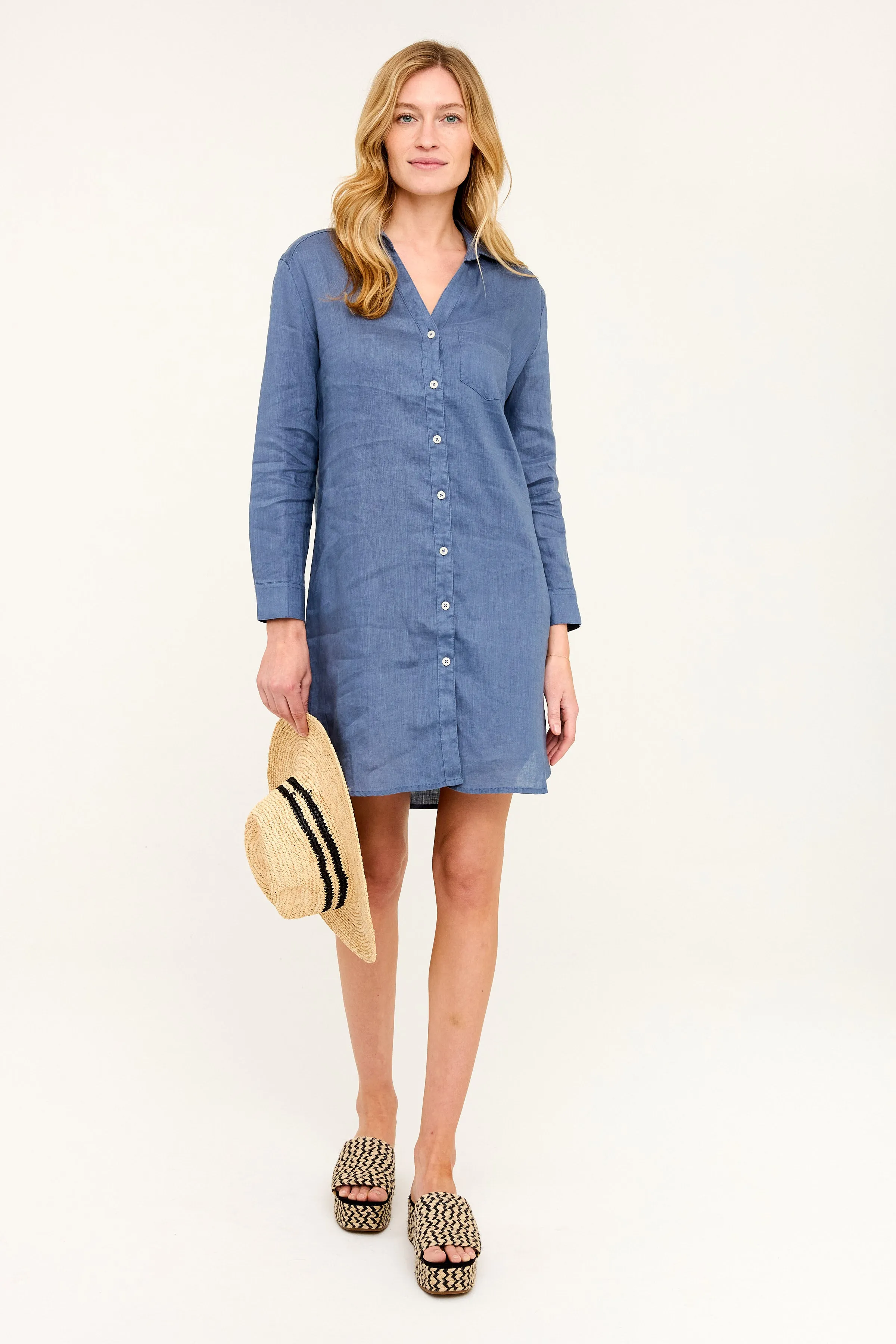 Rebecca Shirt Dress - Vintage Indigo