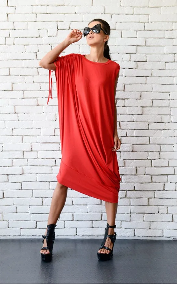 Red Loose Kaftan