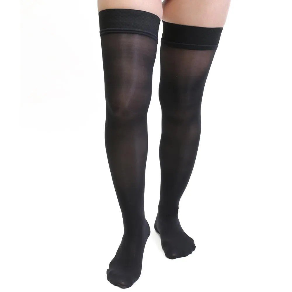 Salvere Simply Sheer, Thigh High, Closed Toe, 15-20 mmHg