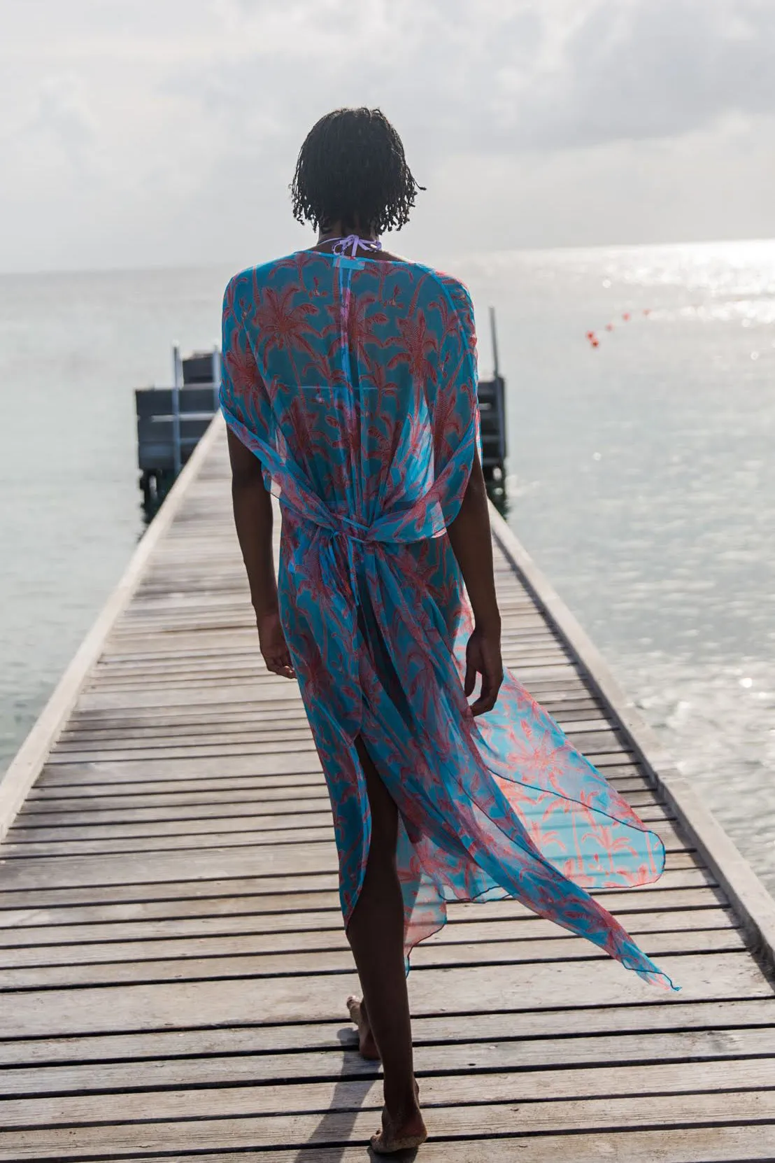 Silk Chiffon Ellie Kaftan PLANTATION