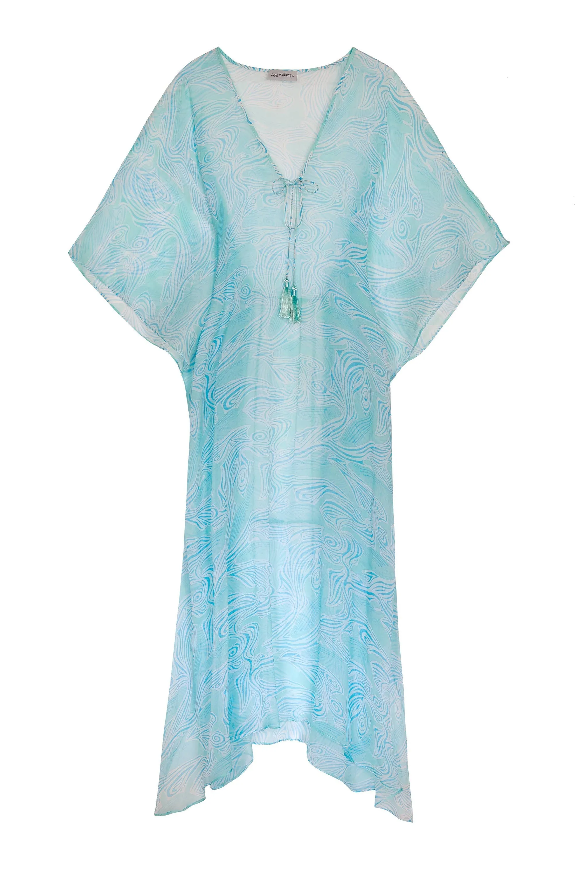 Silk Chiffon Ellie Kaftan WHALE