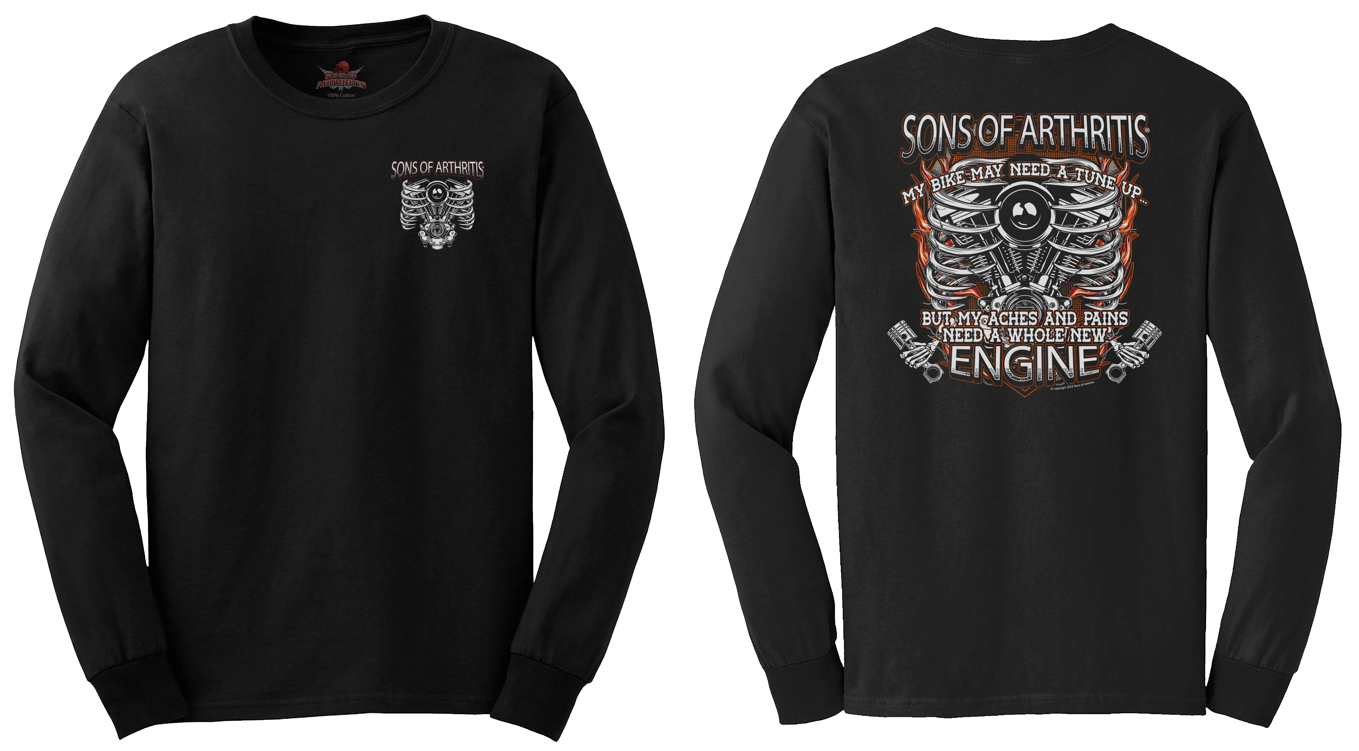 Sons of Arthritis New Engine Chapter - Black (See More Styles)