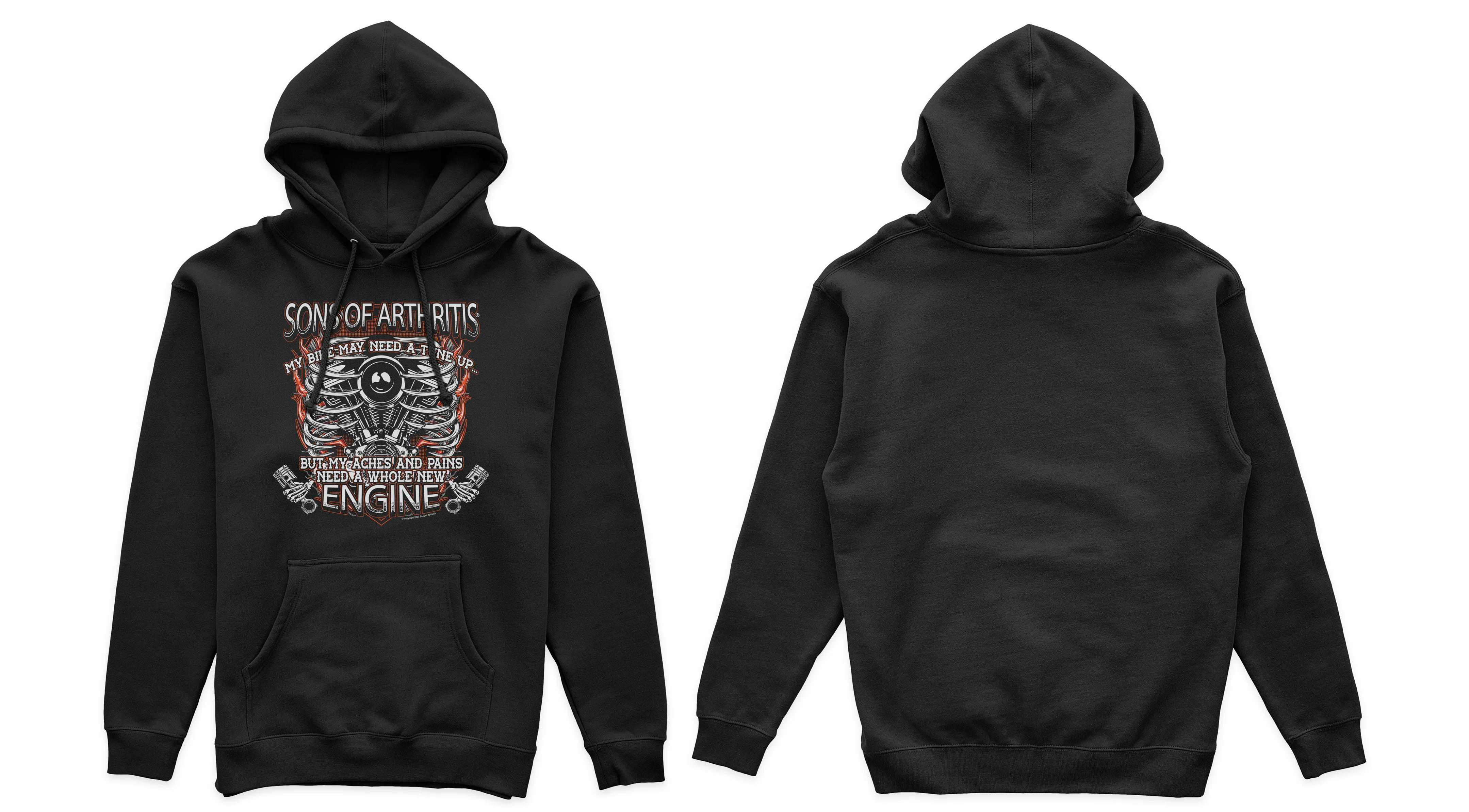 Sons of Arthritis New Engine Chapter - Black (See More Styles)