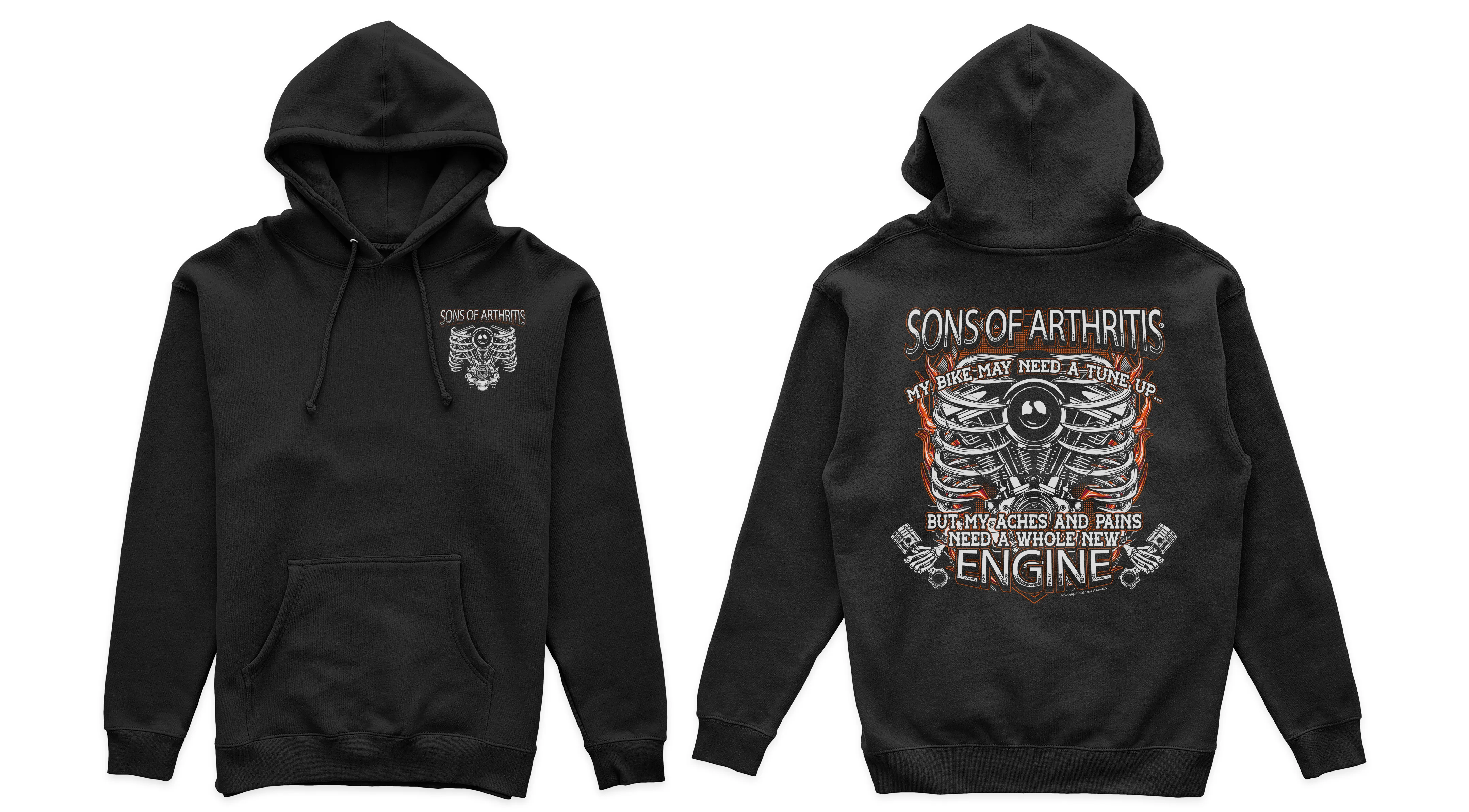 Sons of Arthritis New Engine Chapter - Black (See More Styles)