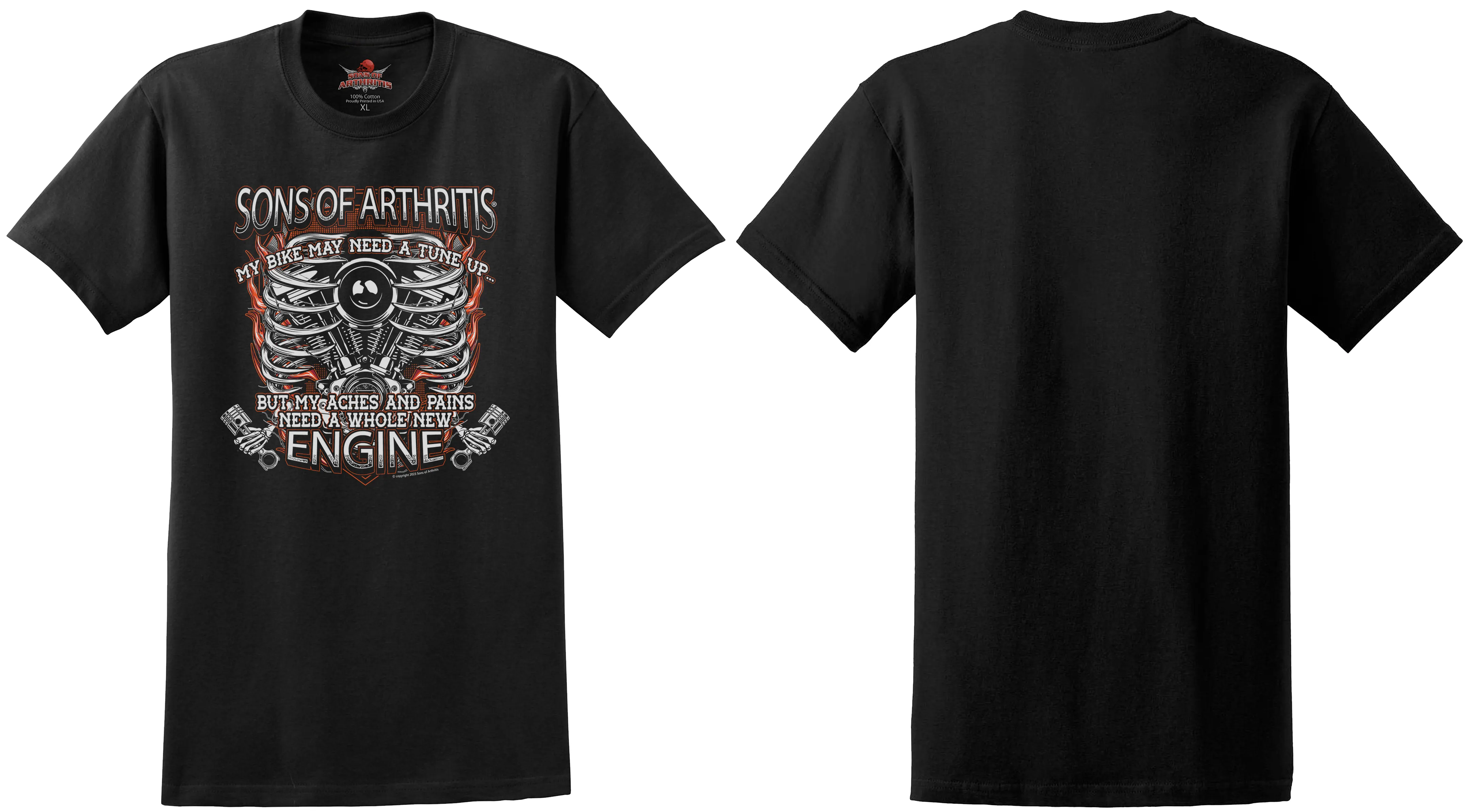 Sons of Arthritis New Engine Chapter - Black (See More Styles)