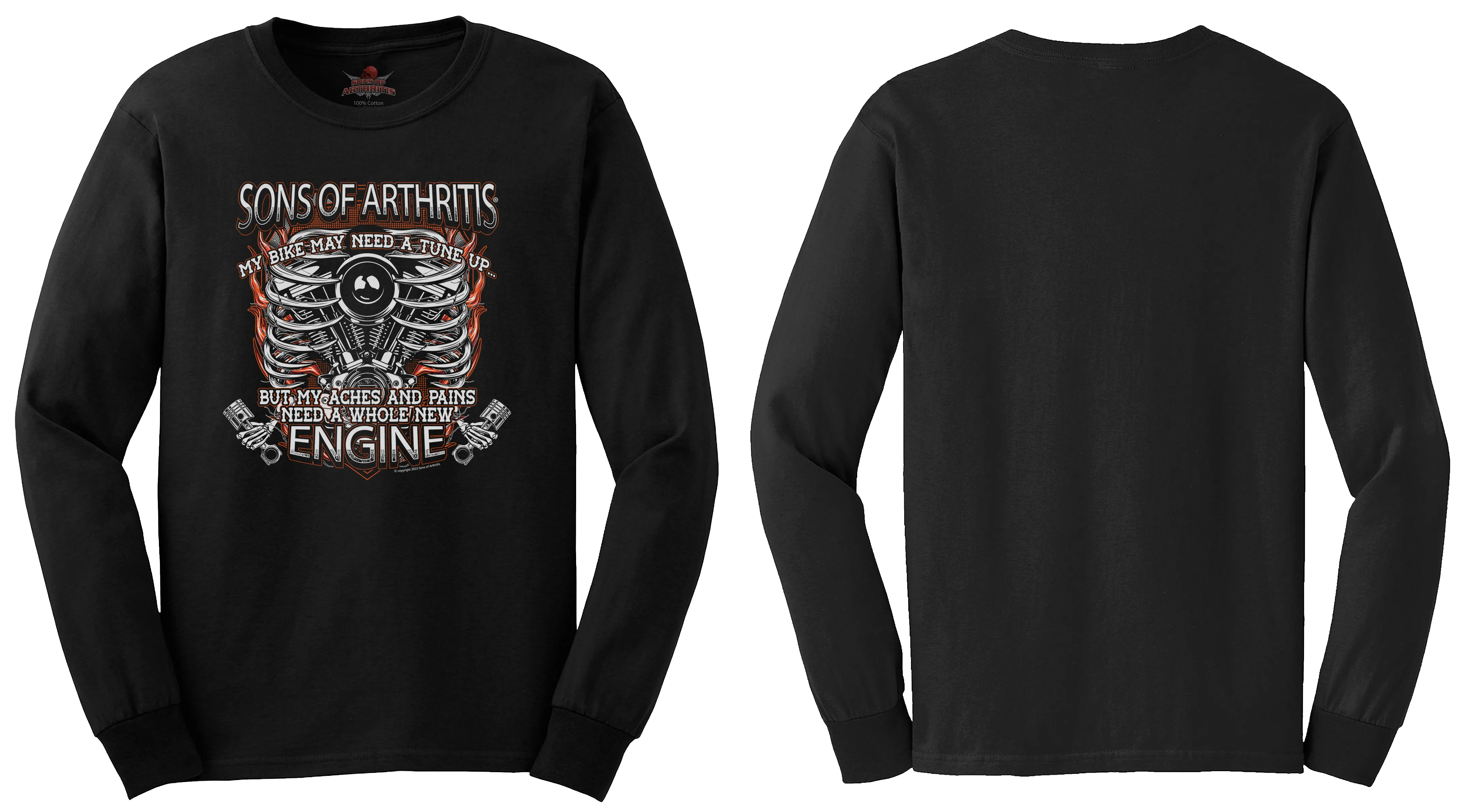 Sons of Arthritis New Engine Chapter - Black (See More Styles)