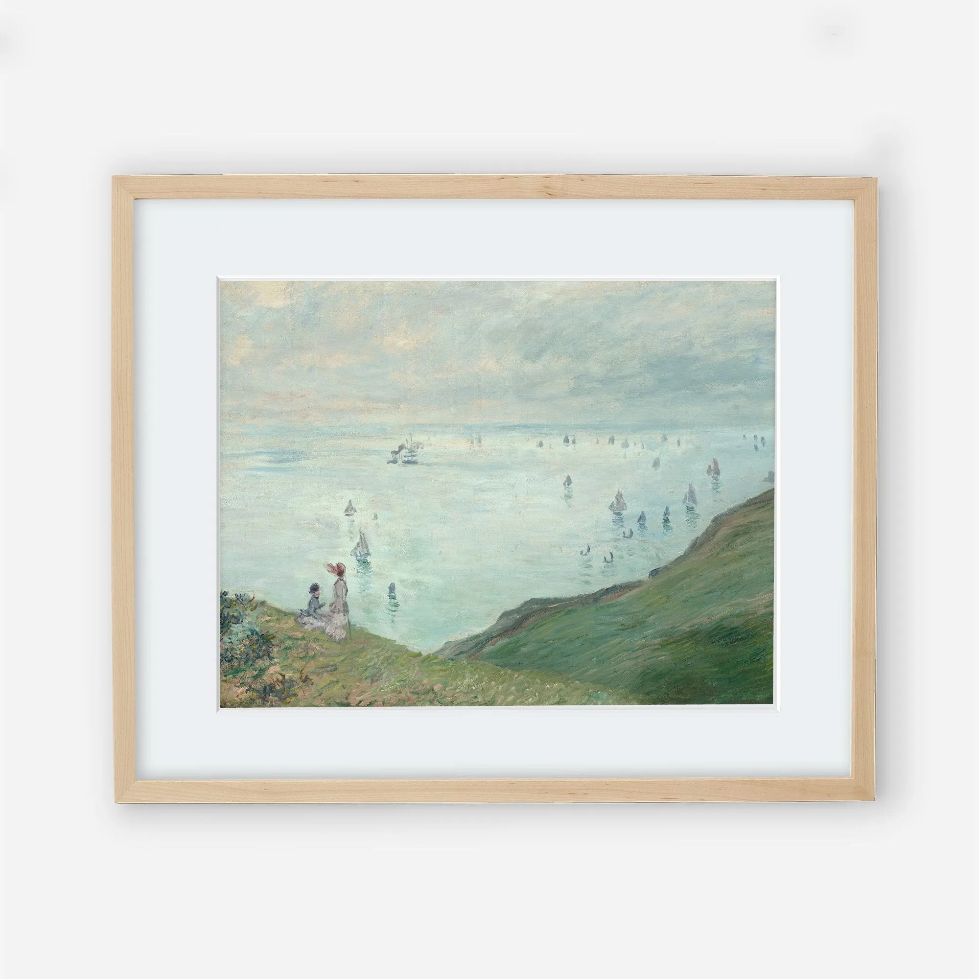 The Cliffs at Pourville - Vintage Coastal Beach Wall Art