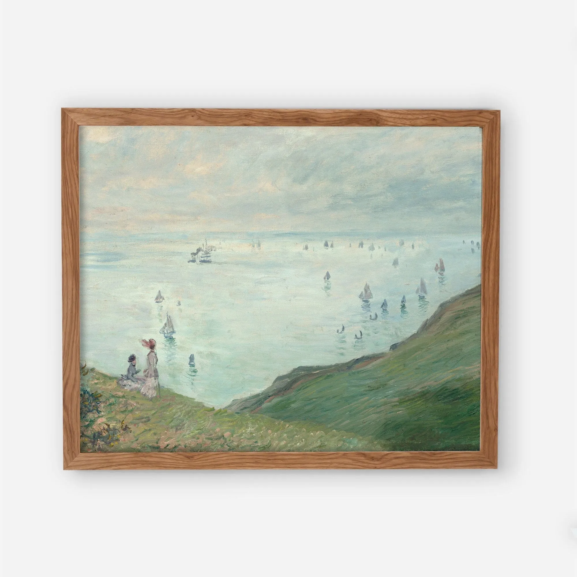 The Cliffs at Pourville - Vintage Coastal Beach Wall Art