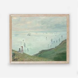 The Cliffs at Pourville - Vintage Coastal Beach Wall Art