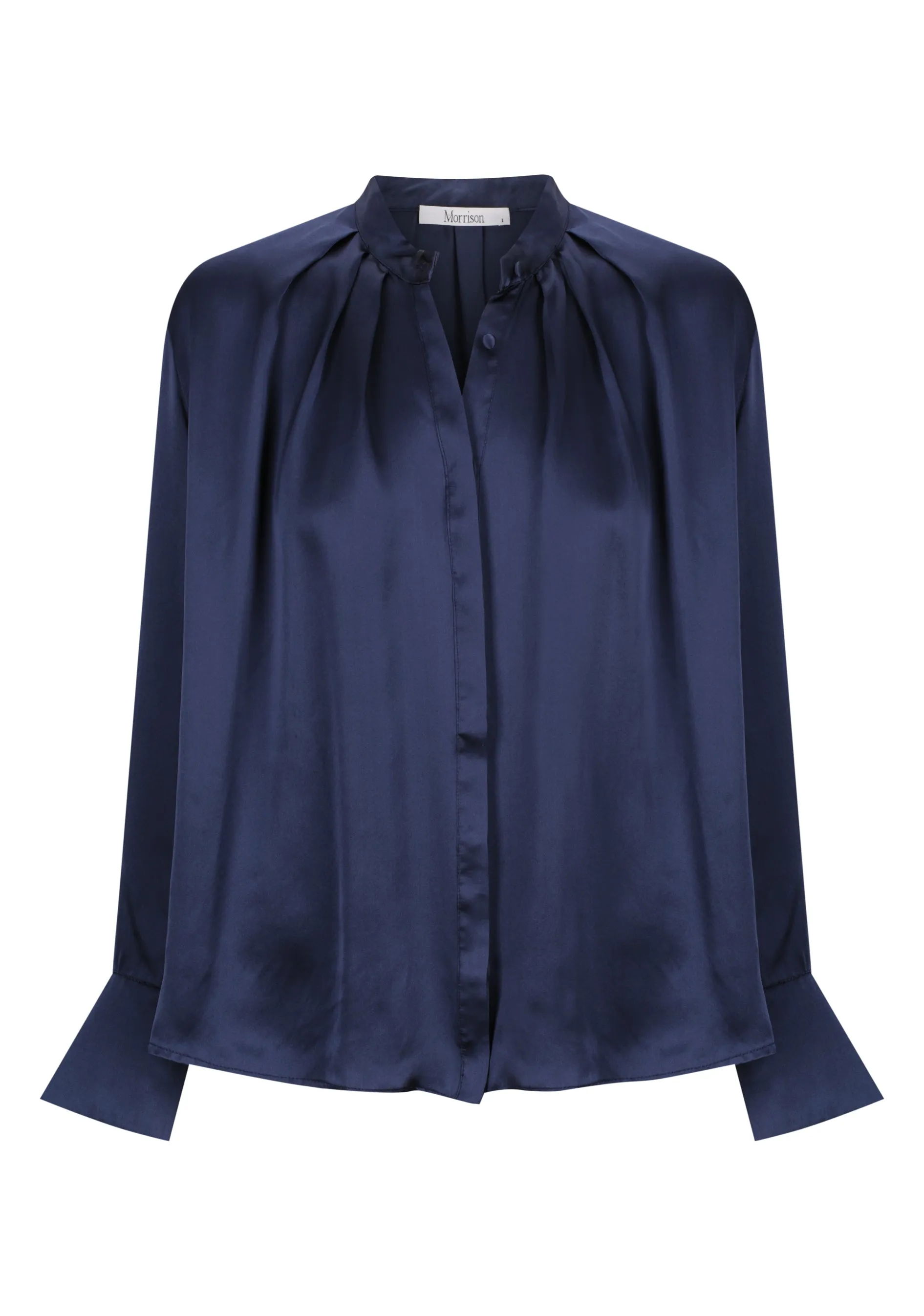 Valencia Silk Shirt_Navy