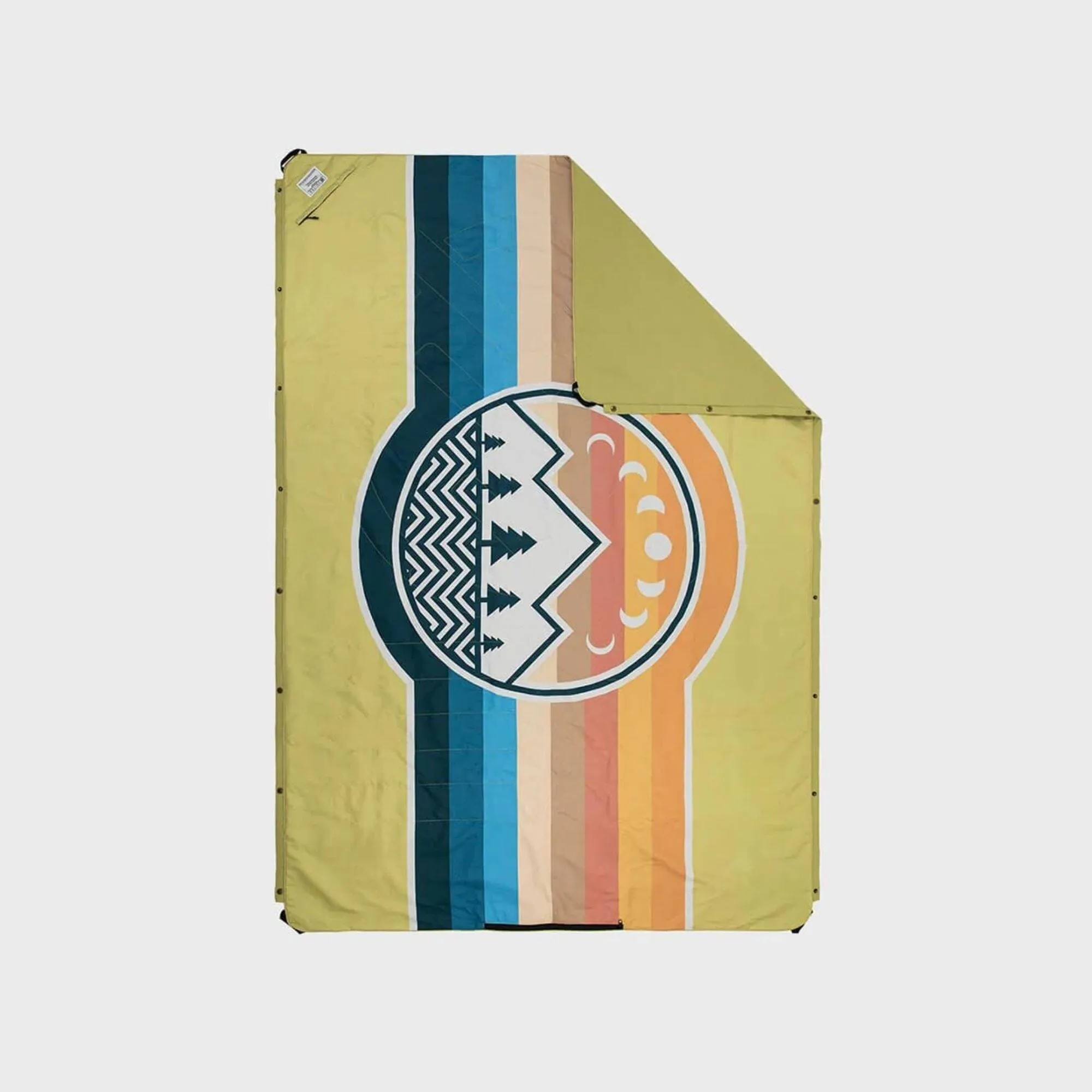 VOITED Original Picnic & Beach Blanket - CampVibes Pistachio/Dusty Sand